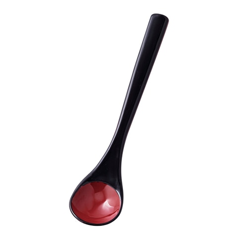 福井クラフト ABS樹脂　茶碗蒸しスプーン 黒内朱塗 30012380 1個（ご注文単位1個）【直送品】