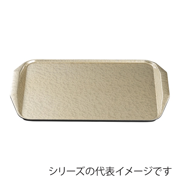 福井クラフト 長角トレー　耐熱　尺2　ステルストレー シャンパンゴ-ルドアクア 15003350 1枚（ご注文単位1枚）【直送品】