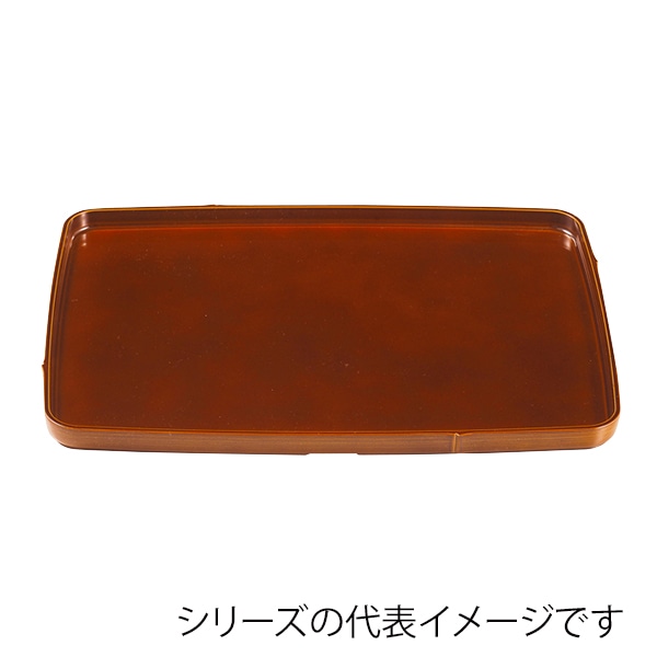 福井クラフト 長角トレー　尺4　長角竹型盆 漆春慶塗SL 15003860 1枚（ご注文単位1枚）【直送品】