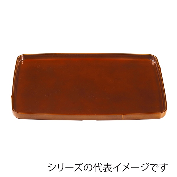 福井クラフト 長角トレー　尺5　長角竹型盆 漆春慶塗SL 15003870 1枚（ご注文単位1枚）【直送品】