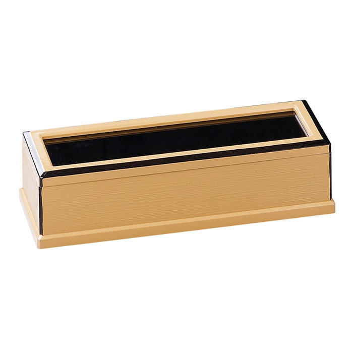 福井クラフト 26cm用元禄箸箱　楊枝入無 朱渕黒 81258275 1個（ご注文単位1個）【直送品】