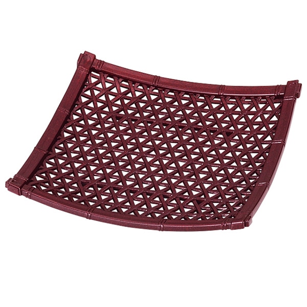 福井クラフト 竹盛皿　5.5寸やすらぎ角皿 茶パール 51272395 1個（ご注文単位1個）【直送品】