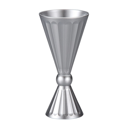 福井クラフト 菊割りグラス オールシルバー　裏底黒 80521760 1個（ご注文単位1個）【直送品】