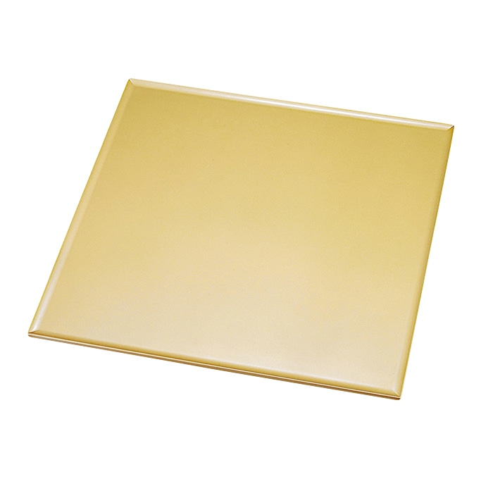 福井クラフト 前菜盆　尺1　角折敷 ゴールド 90034744 1枚（ご注文単位1枚）【直送品】
