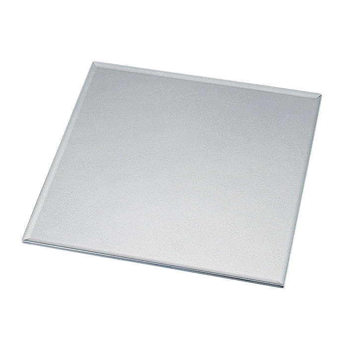 福井クラフト 前菜盆　尺1　角折敷 シルバー 90034745 1枚（ご注文単位1枚）【直送品】