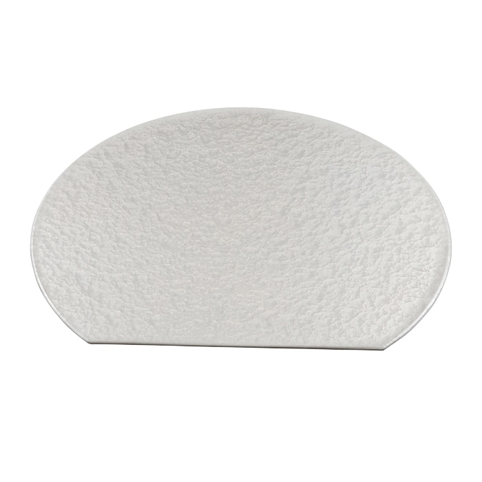 福井クラフト 祇園半月敷マット 尺2 ホワイトアクア/黒塗 15003130 1枚(ご注文単位1枚)【直送品】