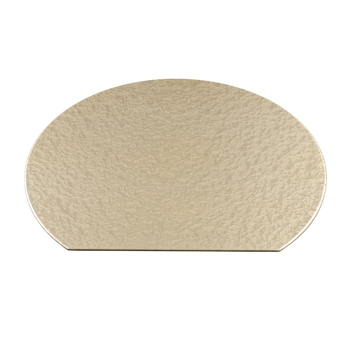 福井クラフト 祇園半月敷マット 尺2 シャンパンゴ-ルドアクア/黒塗 15003160 1枚(ご注文単位1枚)【直送品】