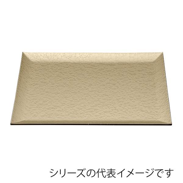 福井クラフト 長角トレー　尺2　吹上盆 シャンパンゴ-ルドアクアSL 11008625 1枚（ご注文単位1枚）【直送品】