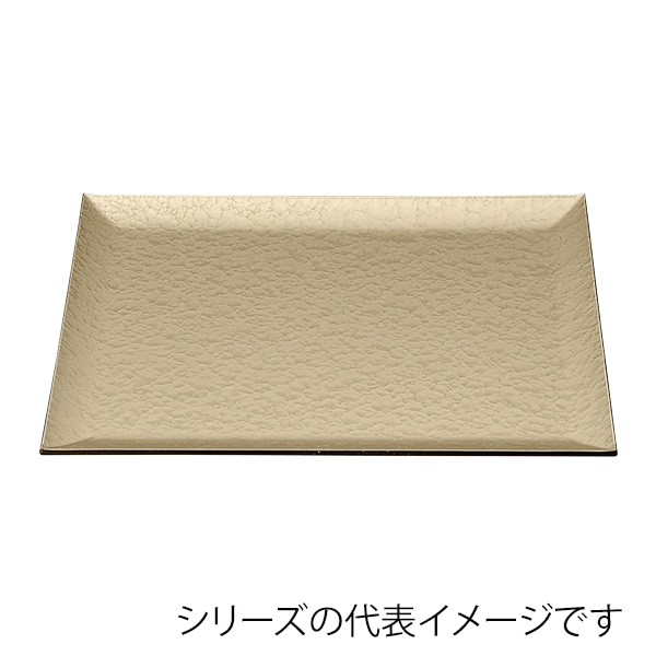 福井クラフト 長角トレー　尺3　吹上盆 シャンパンゴ-ルドアクアSL 11008630 1枚（ご注文単位1枚）【直送品】