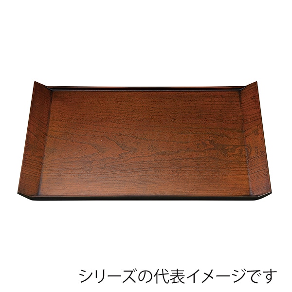 福井クラフト 長角トレー　尺2　桐舟盆 栃塗SL 11009115 1枚（ご注文単位1枚）【直送品】