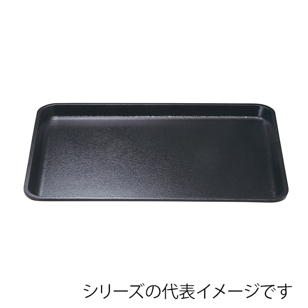 福井クラフト 長角トレー　耐熱　FRP尺4　木目長手盆 黒SL 15004890 1枚（ご注文単位1枚）【直送品】