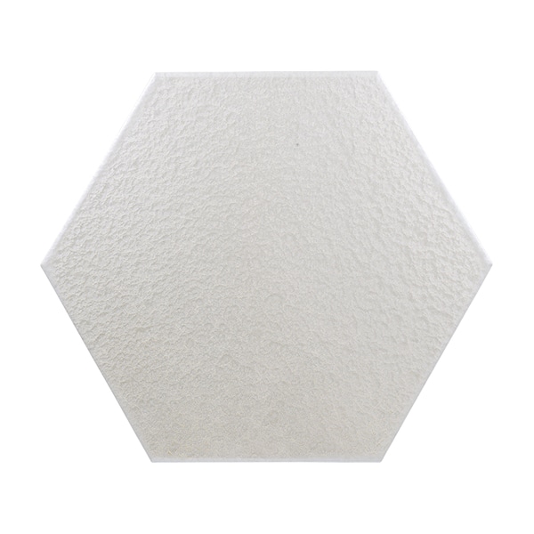 福井クラフト 敷マット　39cm　六角プレート ホワイトアクア／黒乾漆 15003240 1枚（ご注文単位1枚）【直送品】