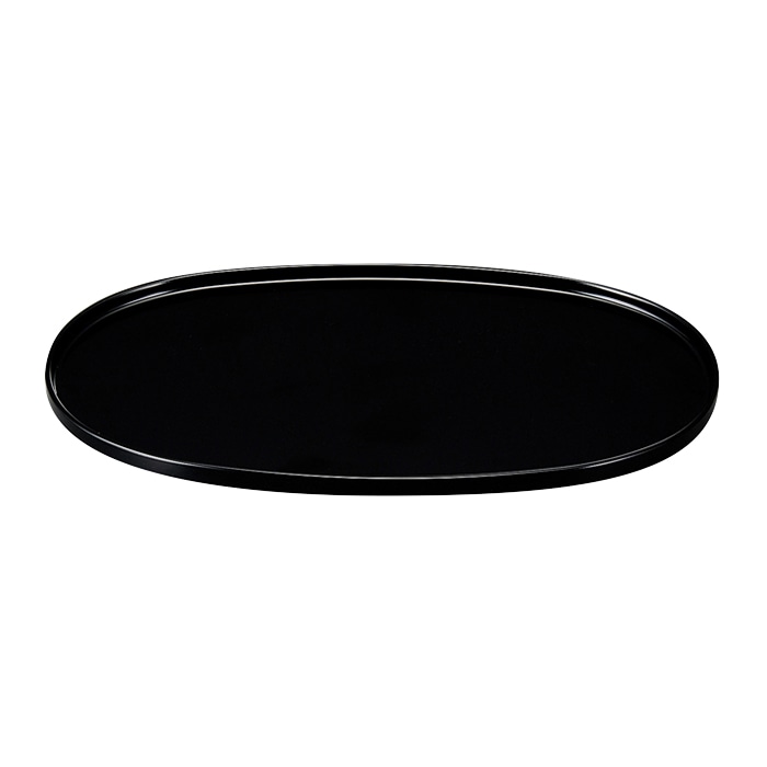 福井クラフト ミニトレー　尺0　小判ぜんざい盆 黒 15007960 1枚（ご注文単位1枚）【直送品】