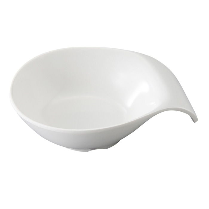 福井クラフト メラミン鉢 ハンドリム小鉢 白グロス 75006390 1個(ご注文単位1個)【直送品】
