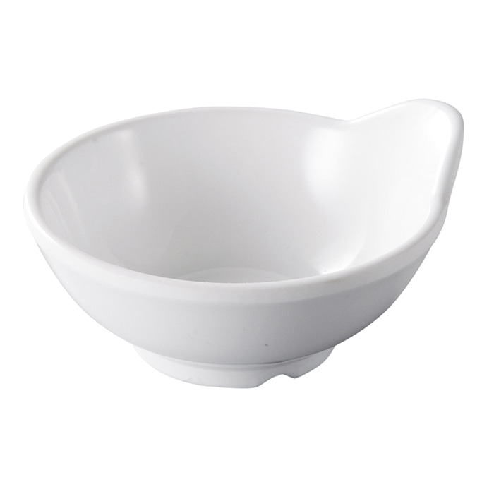 福井クラフト メラミン小鉢　9.7cm　雅トン水型小鉢 白グロス 51024180 1個（ご注文単位1個）【直送品】