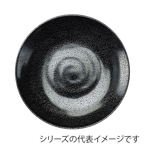 福井クラフト ビュッフェ用メラミン皿　φ15.4cm　丸盛皿 黒ザラ目 51407710 1個（ご注文単位1個）【直送品】