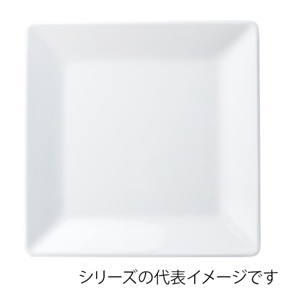 福井クラフト メラミン皿　31.3cm　隅丸角盛皿 ホワイト 51022420 1個（ご注文単位1個）【直送品】