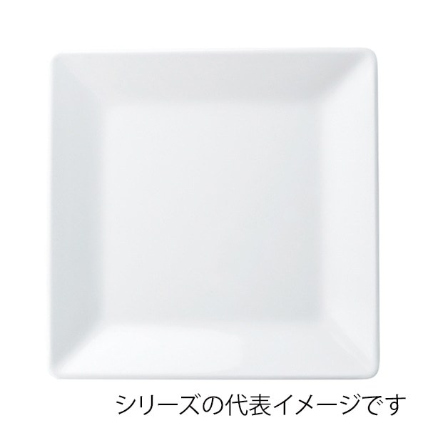 福井クラフト メラミン皿　42.5cm　角盛皿隅丸角盛皿 ホワイト 51022440 1個（ご注文単位1個）【直送品】