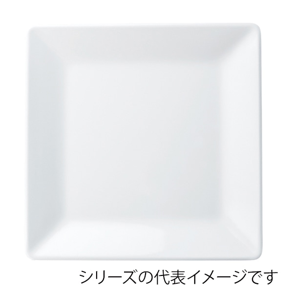 福井クラフト メラミン皿　47.5cm　角盛皿隅丸角盛皿 ホワイト 51022450 1個（ご注文単位1個）【直送品】