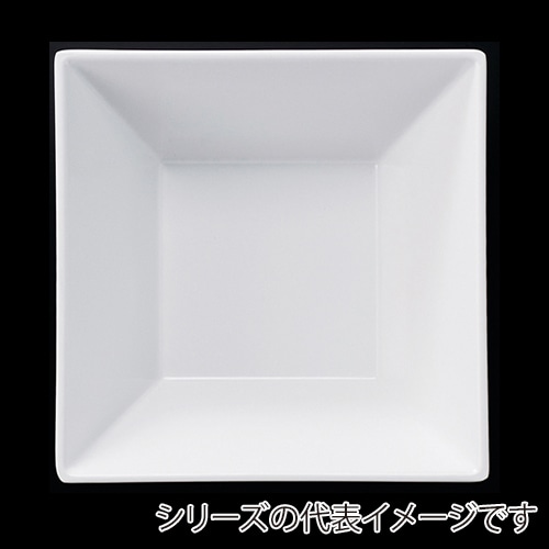 福井クラフト メラミン鉢　13.8cm　スクエア盛鉢 ホワイト 51022280 1個（ご注文単位1個）【直送品】