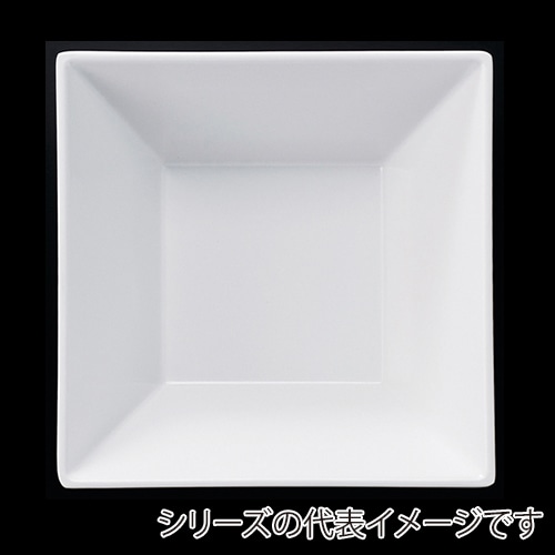 福井クラフト メラミン鉢　40cm　スクエア盛鉢 ホワイト 51022320 1個（ご注文単位1個）【直送品】