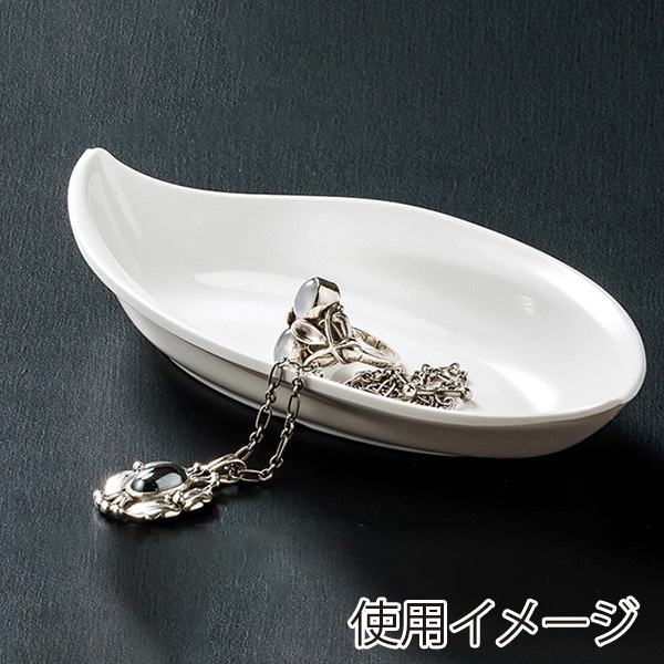 福井クラフト メラミン鉢 14cm 大葉盛鉢 ホワイト 51022360 1個(ご注文単位1個)【直送品】