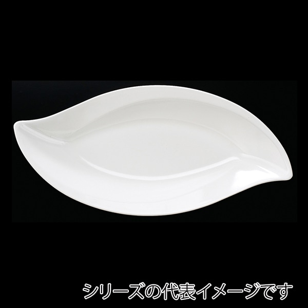 福井クラフト メラミン鉢　38.9cm　大葉盛鉢 ホワイト 51022410 1個（ご注文単位1個）【直送品】