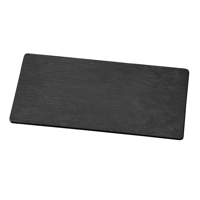 福井クラフト メラミン製　チャコール長角プレート　30cm 黒マット 75006140 1個（ご注文単位1個）【直送品】