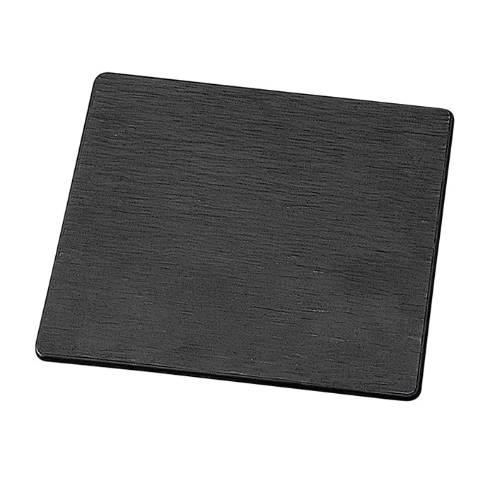 福井クラフト メラミン製　チャコール角プレート　20cm 黒マット 75006180 1個（ご注文単位1個）【直送品】