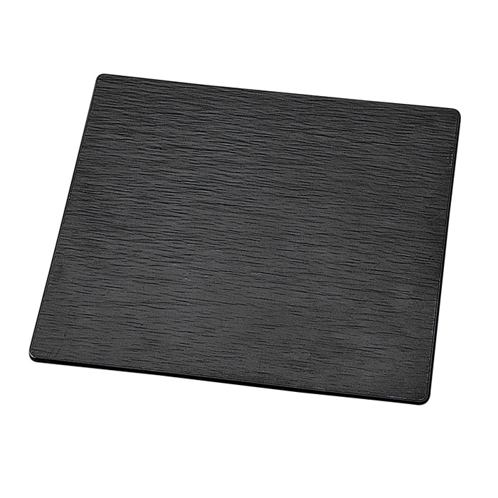 福井クラフト メラミン製　チャコール角プレート　27cm 黒マット 75006190 1個（ご注文単位1個）【直送品】