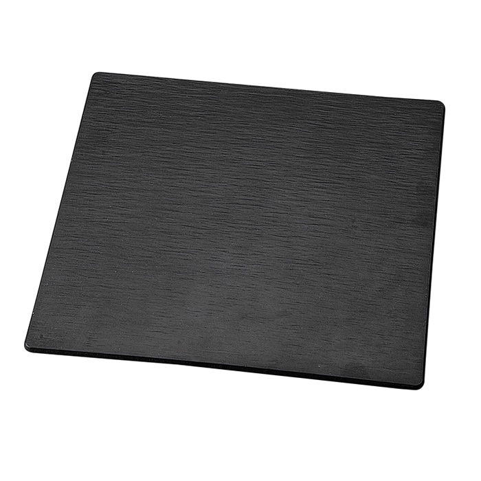 福井クラフト メラミン製　チャコール角プレート　34.5cm 黒マット 75006210 1個（ご注文単位1個）【直送品】