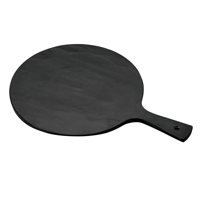 福井クラフト メラミン製　うちわプレート　中　43cm 黒マット 75006270 1個（ご注文単位1個）【直送品】