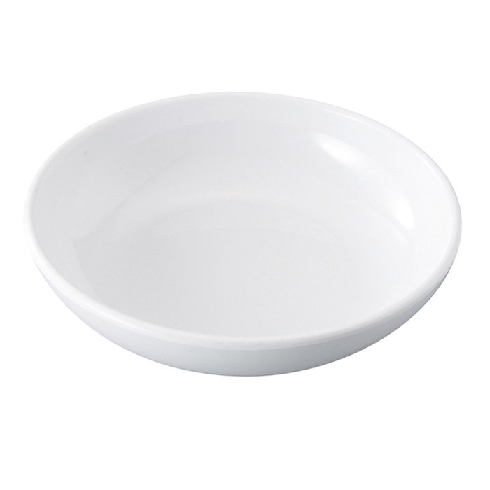 福井クラフト メラミン製　雅丸多用皿　φ15.0cm 白グロス 75005880 1個（ご注文単位1個）【直送品】