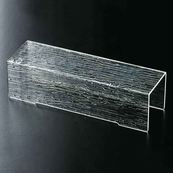福井クラフト アクリル盛台　さざ波　マルチヒナ段盛台 40×12.2×H11.4cm 51022810 1個（ご注文単位1個）【直送品】