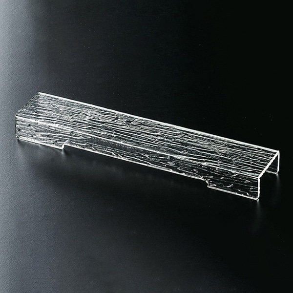 福井クラフト アクリル盛台　さざ波　マルチヒナ段盛台 40×8×H4cm 51022830 1個（ご注文単位1個）【直送品】