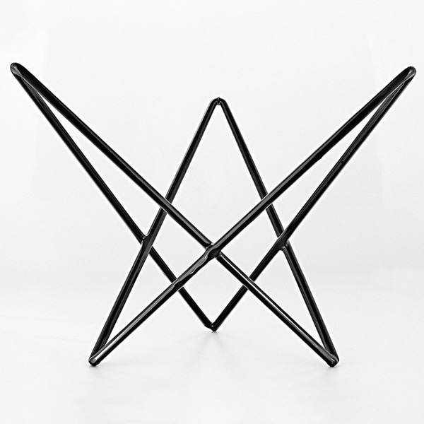福井クラフト ビュッフェ用品　トライアングルスタンド ハイタイプ　ブラック 50002070 1個（ご注文単位1個）【直送品】