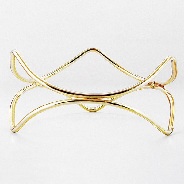 福井クラフト ビュッフェ用品　ウェーブスタンド ロータイプ　ゴールド 50002010 1個（ご注文単位1個）【直送品】