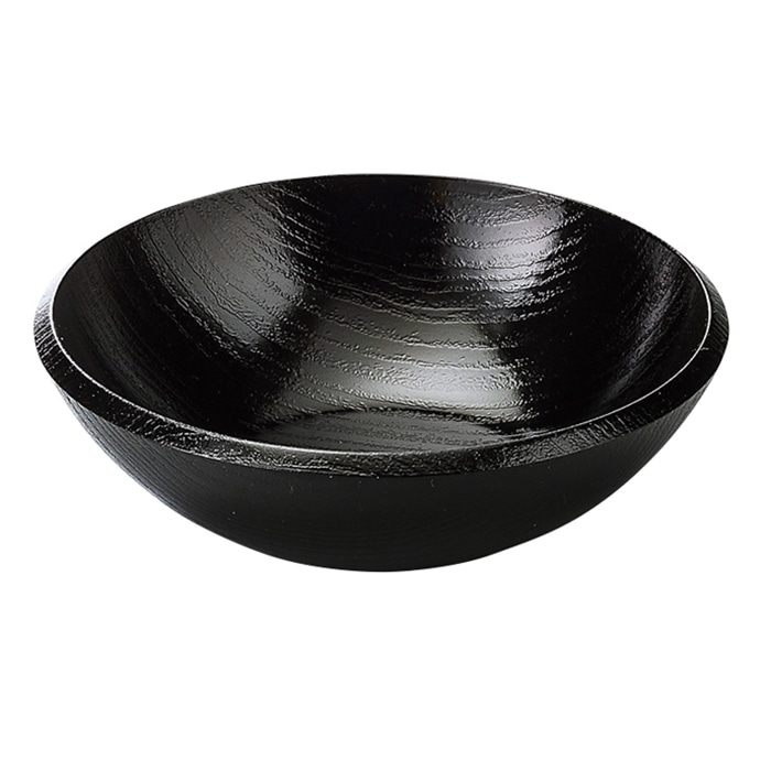 福井クラフト サラダボール　4寸ケヤキ多宝サラダ鉢 黒 51030860 1個（ご注文単位1個）【直送品】