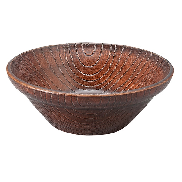 福井クラフト サラダボール　5寸木調風 摺り 55013558 1個（ご注文単位1個）【直送品】