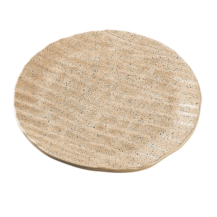 福井クラフト 盛込皿　φ320しのぎ波彫丸皿 信楽裏黒塗 51022050 1個（ご注文単位1個）【直送品】