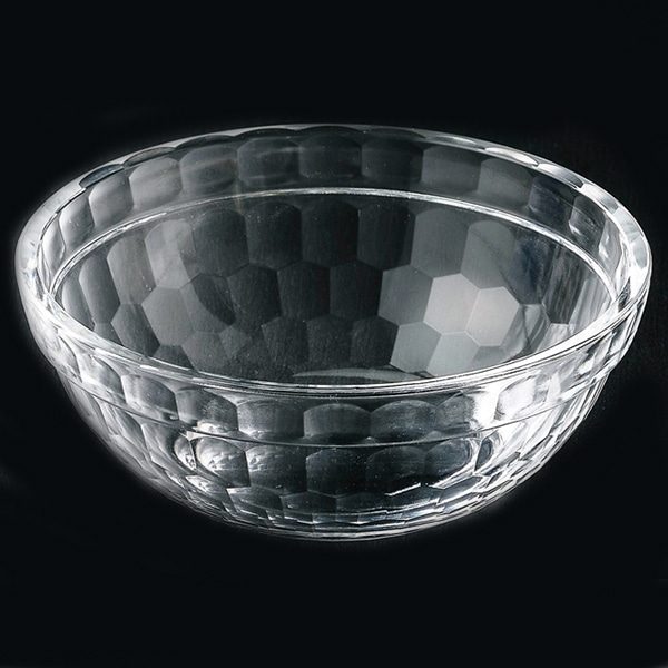 福井クラフト アクリル　亀甲重ね丸鉢 φ11.3cm　透明 80000510 1個（ご注文単位1個）【直送品】