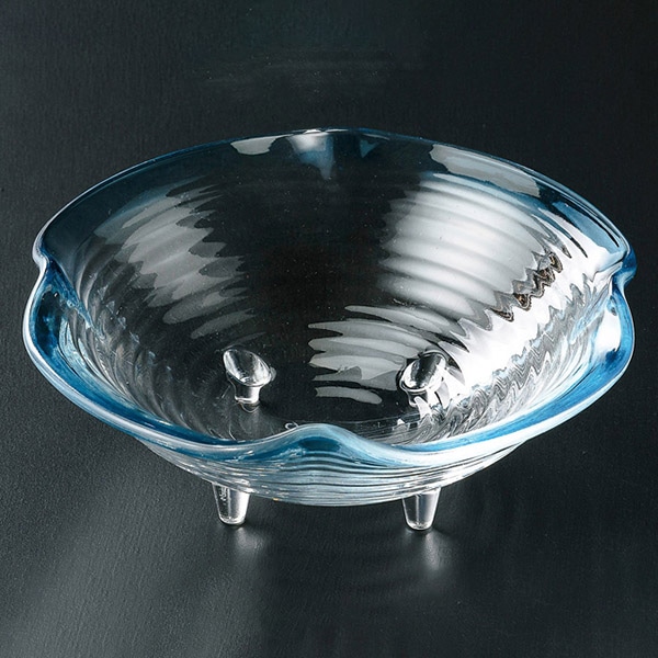 福井クラフト アクリル　5寸　花盛鉢 ブルーボカシ 51014210 1個（ご注文単位1個）【直送品】