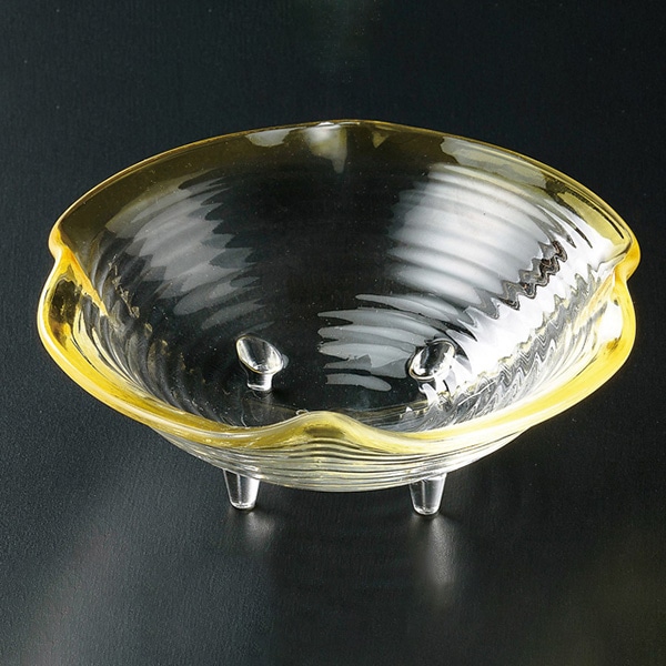 福井クラフト アクリル　5寸　花盛鉢 イエローボカシ 51014220 1個（ご注文単位1個）【直送品】