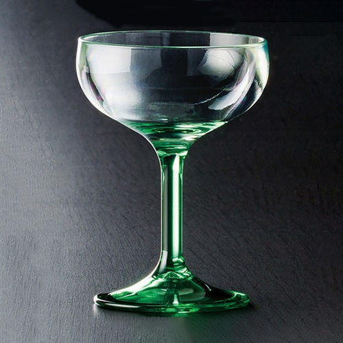 福井クラフト デザートカップ　トライタンシャンパングラス グリーンボカシ 75006620 1個（ご注文単位1個）【直送品】