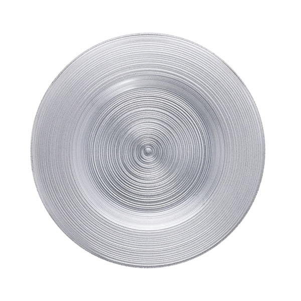 福井クラフト 盛皿　トライタンリムプレート　23.6cm 銀パール 40390116 1個（ご注文単位1個）【直送品】