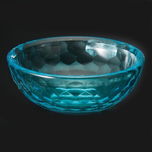 福井クラフト アクリル亀甲カット鉢　全面塗装 φ7cm　ブルー 75007051 1個（ご注文単位1個）【直送品】