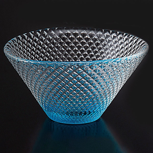 福井クラフト ガラス器　φ8.8cm　富士小付 スカイブルー 80011410 1個（ご注文単位1個）【直送品】