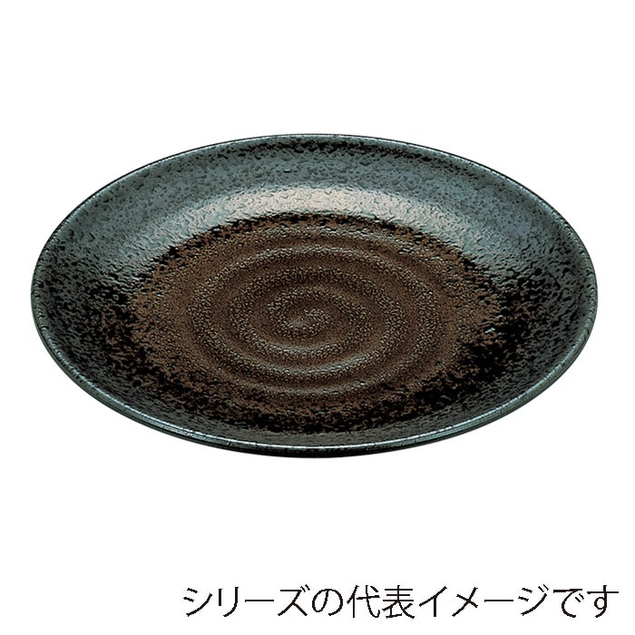 福井クラフト 盛込皿　尺2神龍皿盛鉢 黒柚流し裏黒塗　全面塗 51402451 1個（ご注文単位1個）【直送品】