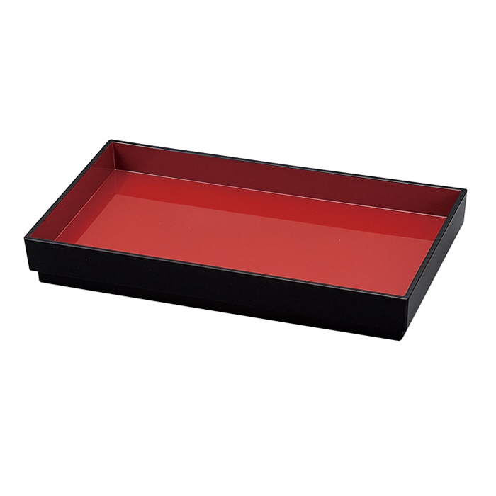 福井クラフト 番重　尺2やすらぎ両面番重 黒内朱／黒 51031000 1個（ご注文単位1個）【直送品】