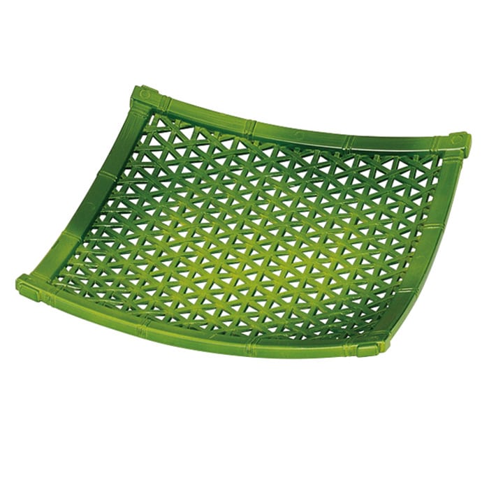 福井クラフト 竹盛皿　5.5寸やすらぎ角皿 若竹 51272396 1個（ご注文単位1個）【直送品】